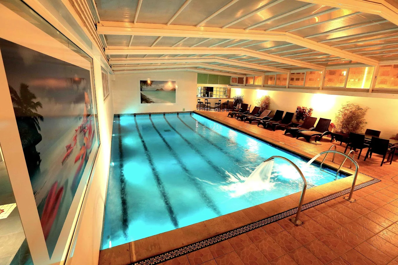 Piscine intérieure de l'Idou Anfa Hôtel